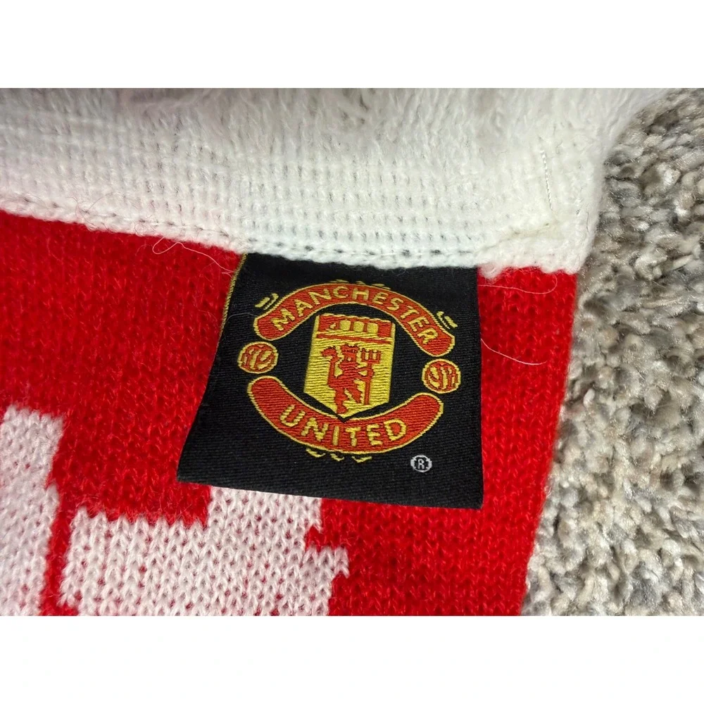 Manchester United Scarf Tour 2015 Red One Size Soccer Football Fan Gear Aon Logo